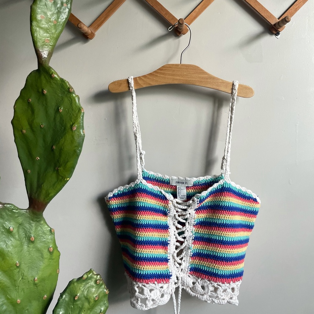 Forever 21 crochet tank top
